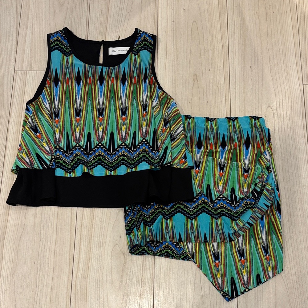 Vibrant Patterned Two-Piece Set - image 1